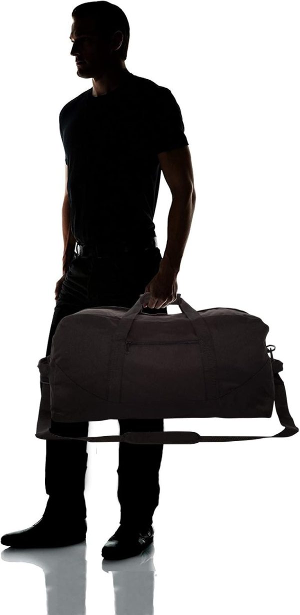 25" Big Adventure Large Gym Sports Duffle Bag (Black Grey Navy Blue Red Camo) - Image 6
